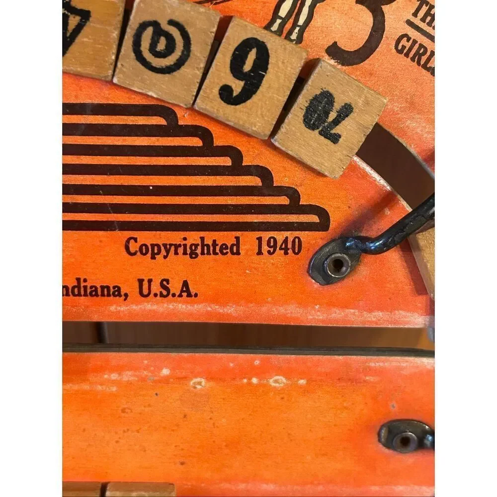 Vintage Original  Cressco Educational Board Reversible No. 50 1940 (5263)